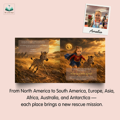 A Superhero Adventure Around the World